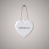 Vessel heart charm｜porcelain white