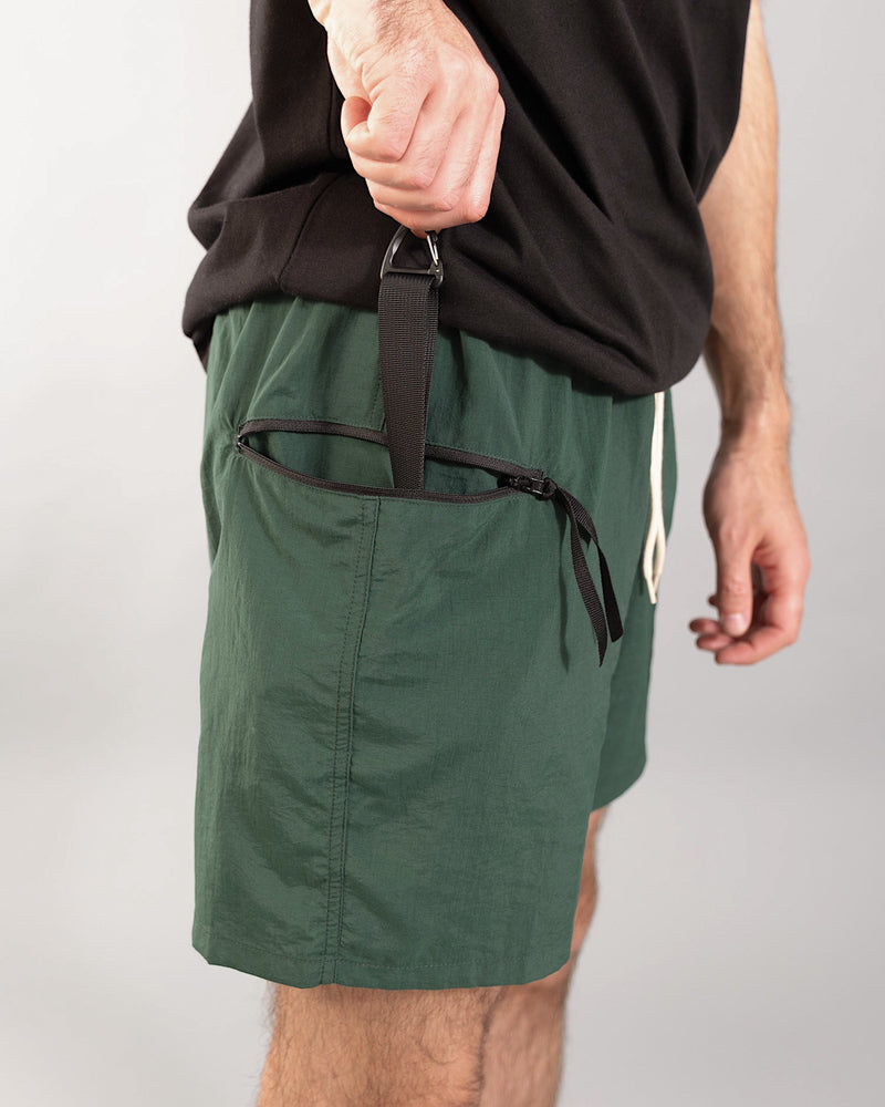 Fold & Carry Convertible Shorts | Hunter Green