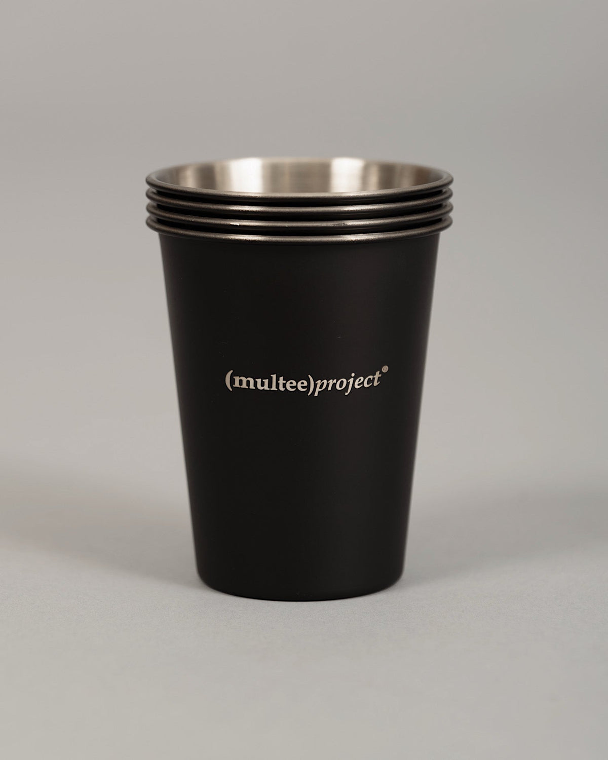 不鏽鋼堆疊杯組 | 消光黑