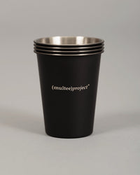 不鏽鋼堆疊杯組 | 消光黑