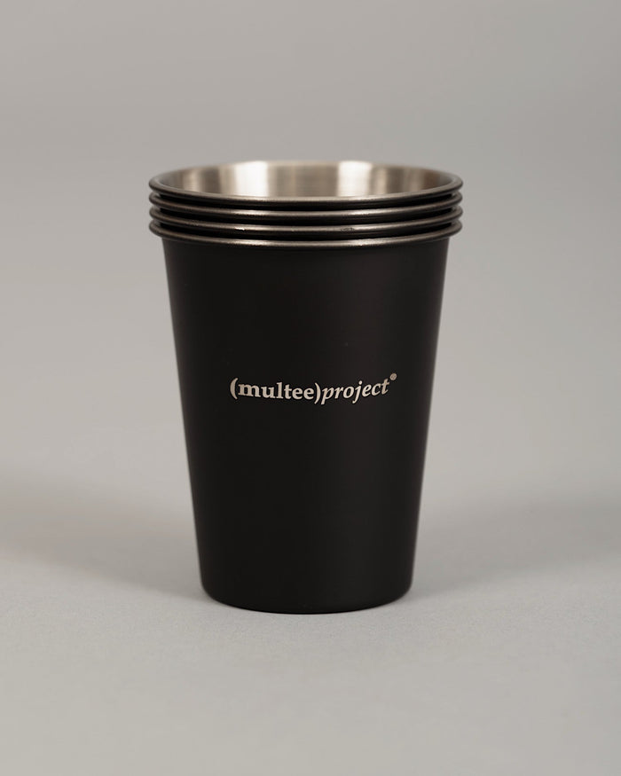 不鏽鋼堆疊杯組 | 消光黑