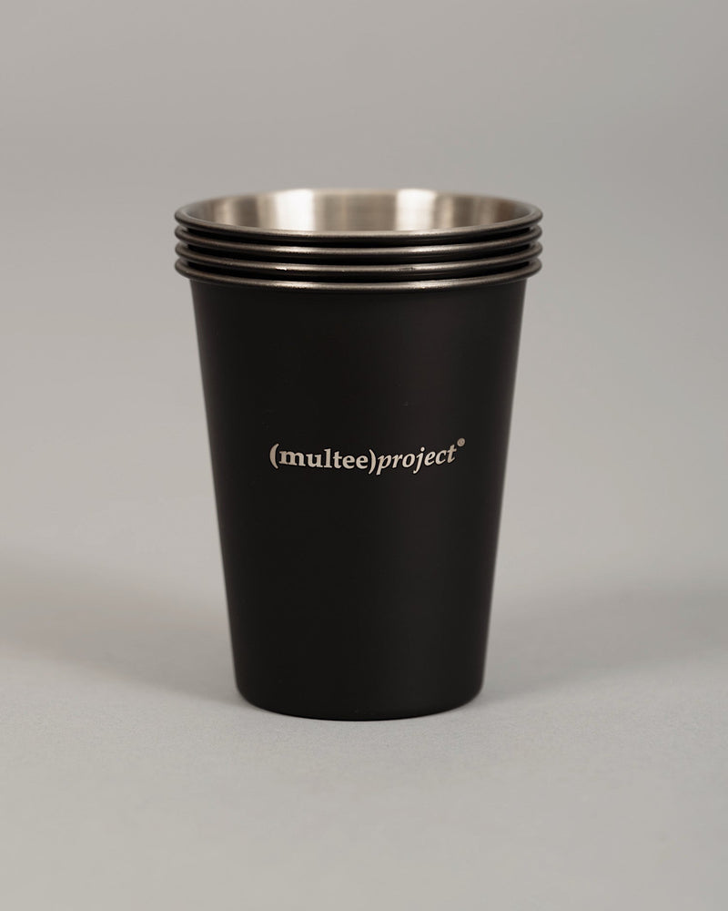 不鏽鋼堆疊杯組 | 消光黑