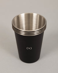 不鏽鋼堆疊杯組 | 消光黑