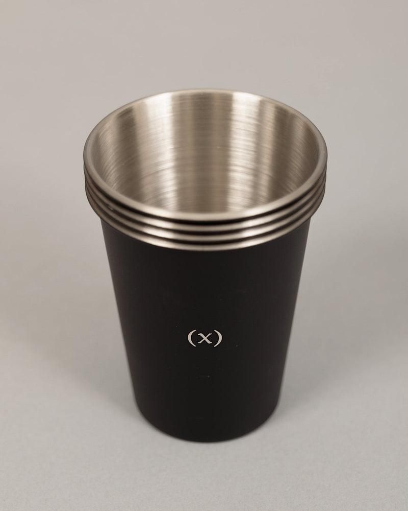 不鏽鋼堆疊杯組 | 消光黑