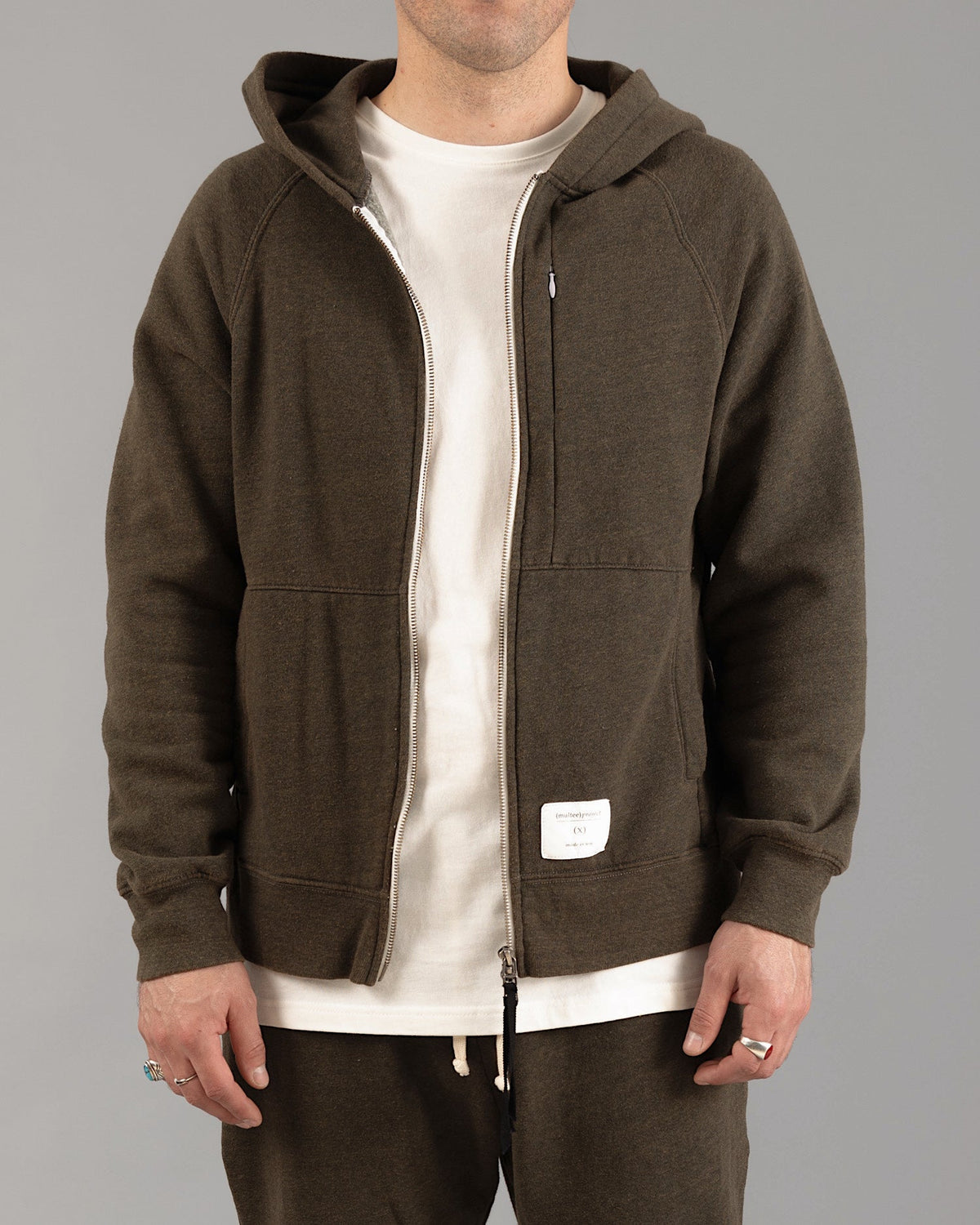 Signature Tri-Blend Zip Up | Olive Drab