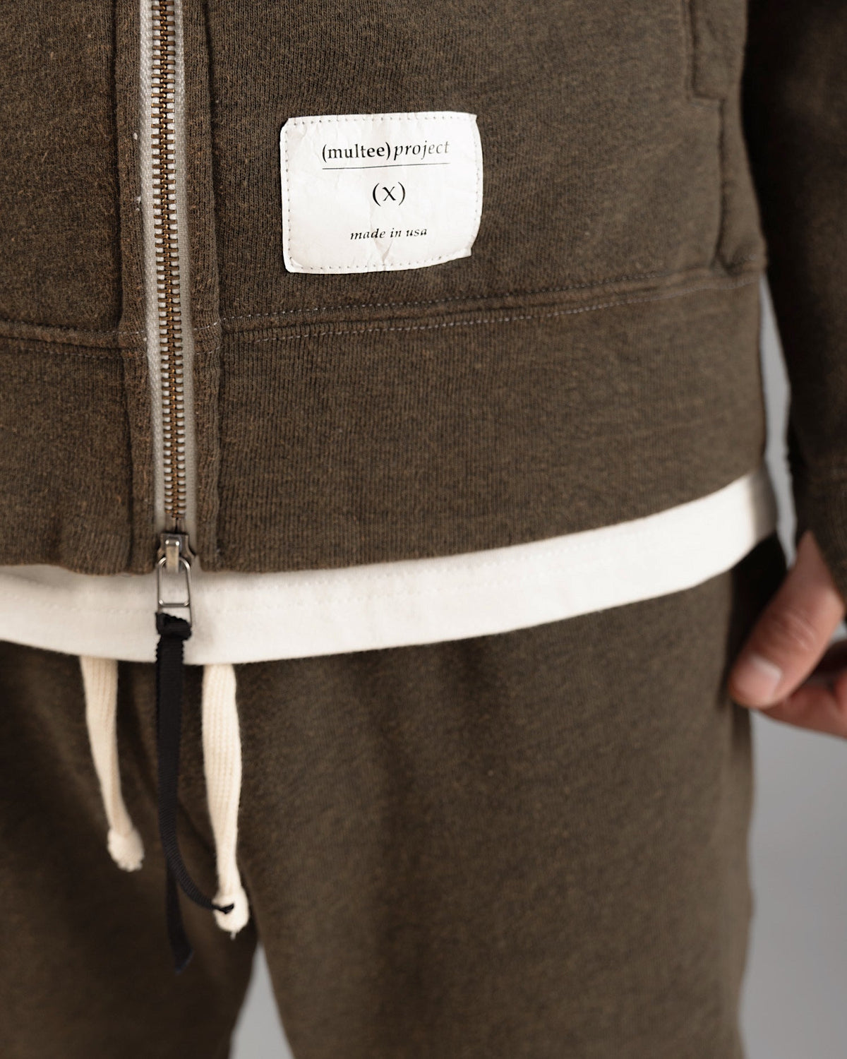 Signature Tri-Blend Zip Up | Olive Drab