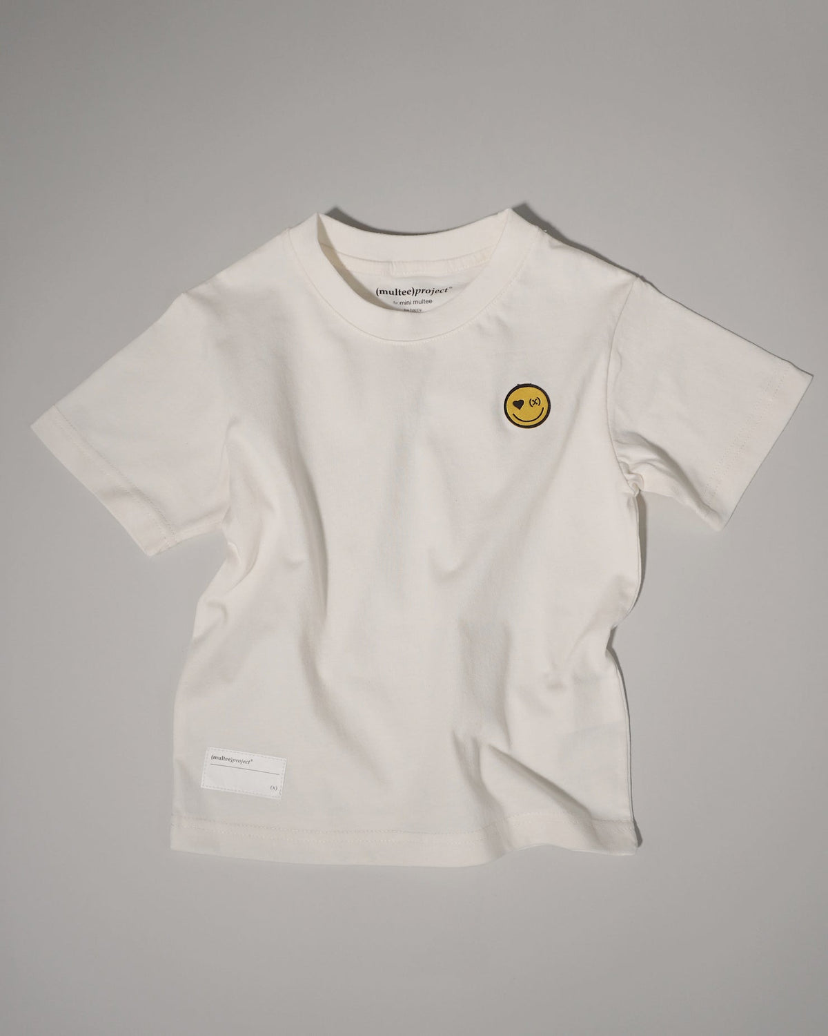 Be Happy Mini Organic Tee | Oat Milk