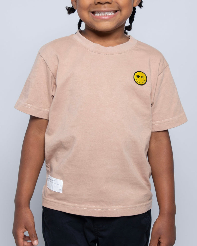 Be Happy Mini Organic Tee | Vintage Rose