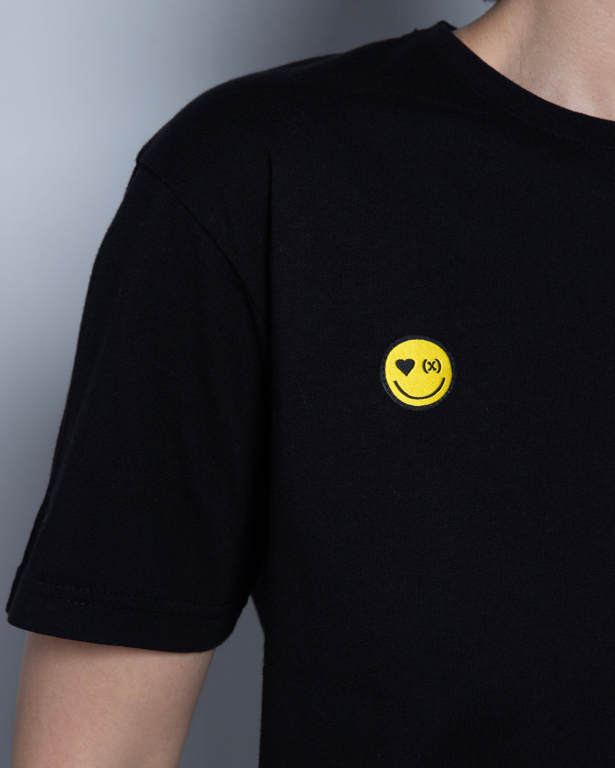 Be Happy Organic Tee | Jet Black