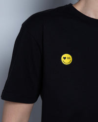 Be Happy Organic Tee | Jet Black