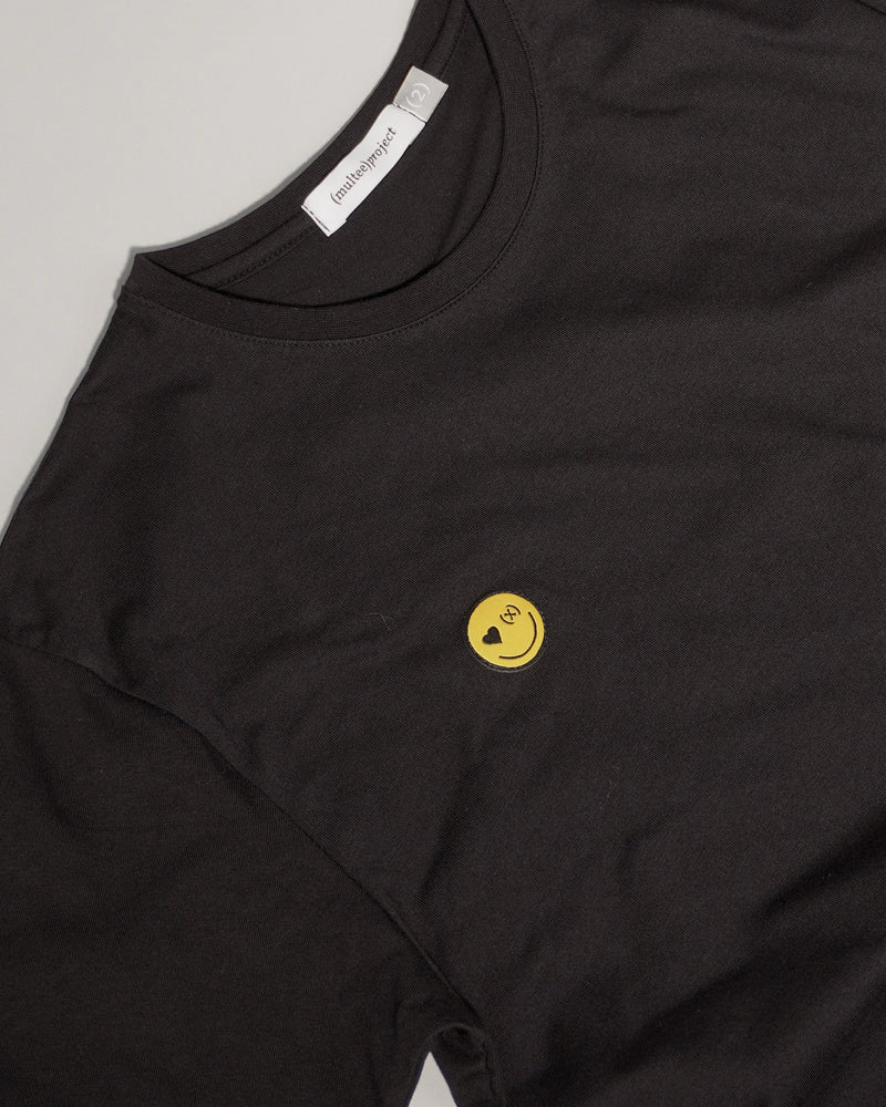 Be Happy Organic Tee | Jet Black