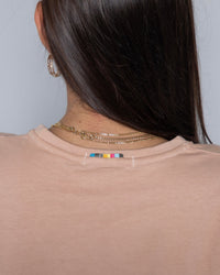 Be Happy Organic Tee | Vintage Rose