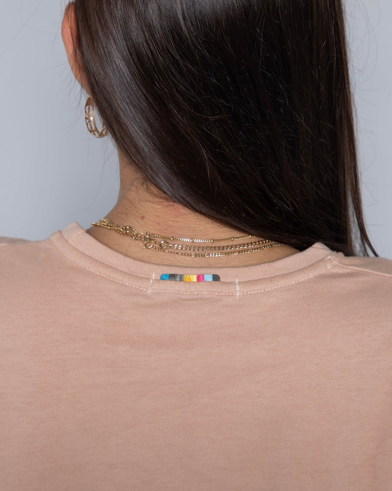 Be Happy Organic Tee | Vintage Rose