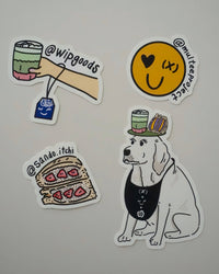 (multee)project x WIP FOF 聯名貼紙組