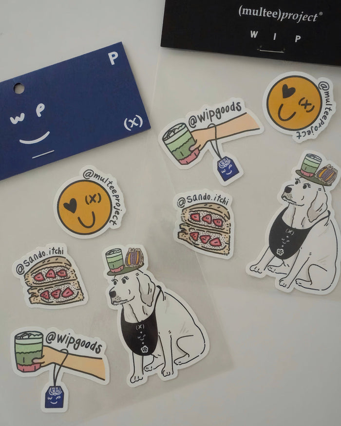 (multee)project x WIP FOF 聯名貼紙組