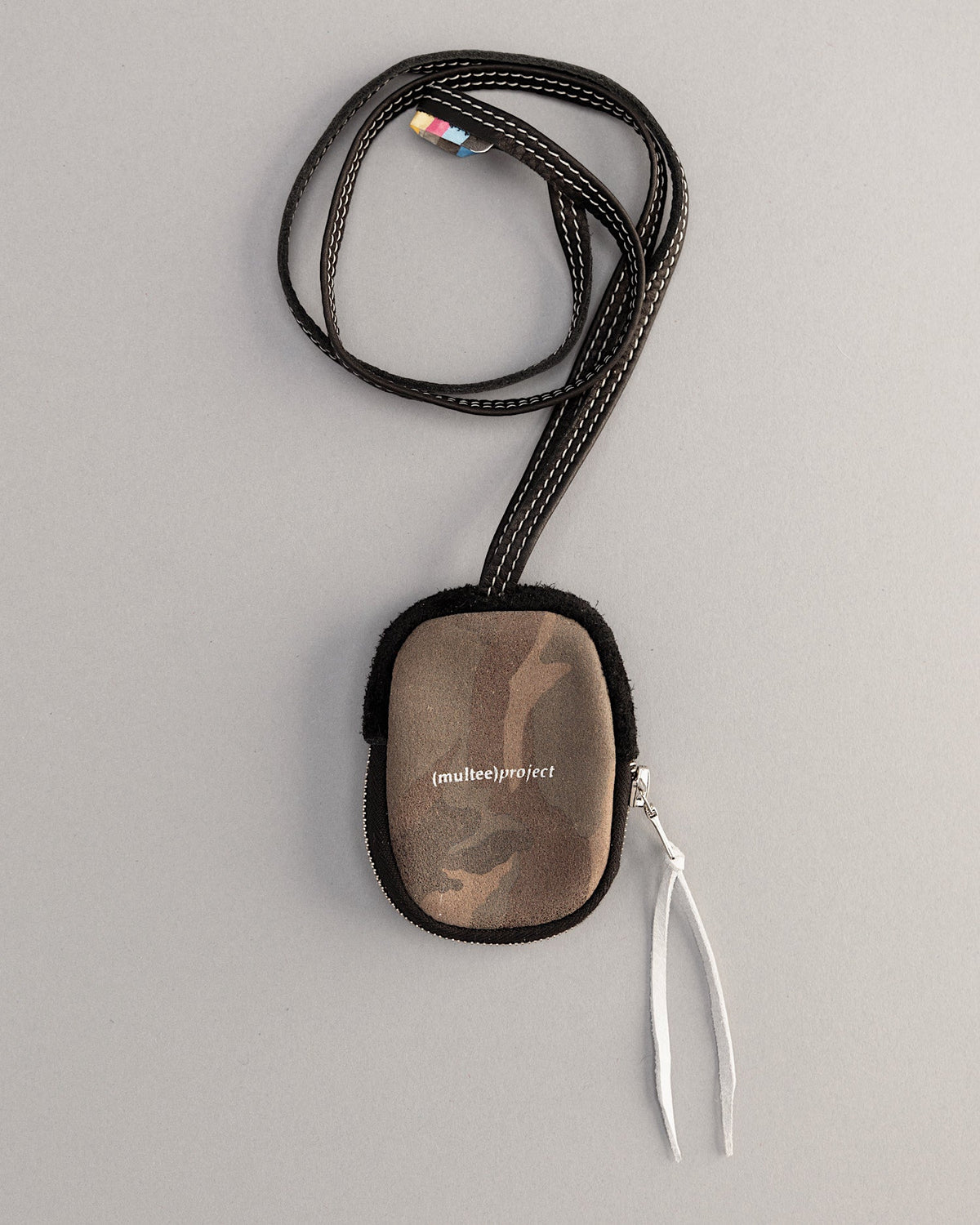 Leather Key Pouch | Woodland Camo