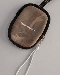 Leather Key Pouch | Woodland Camo
