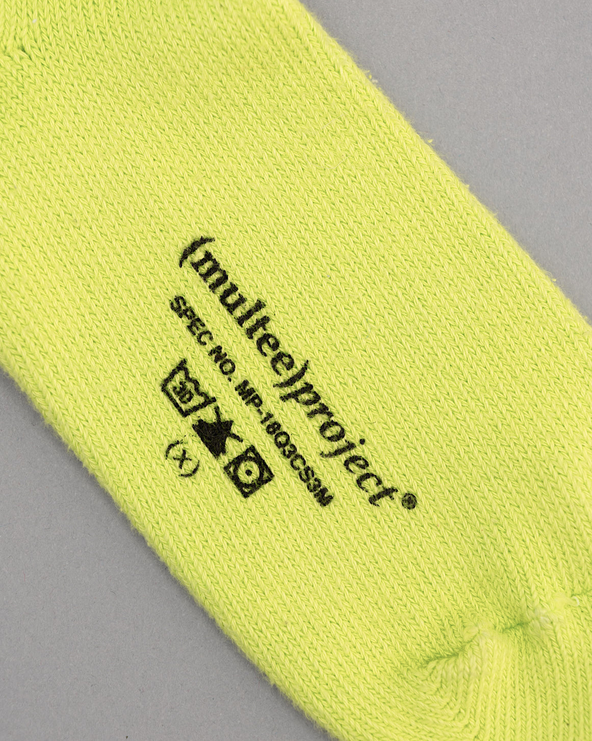 Reflective Organic Crew Socks | Volt Yellow