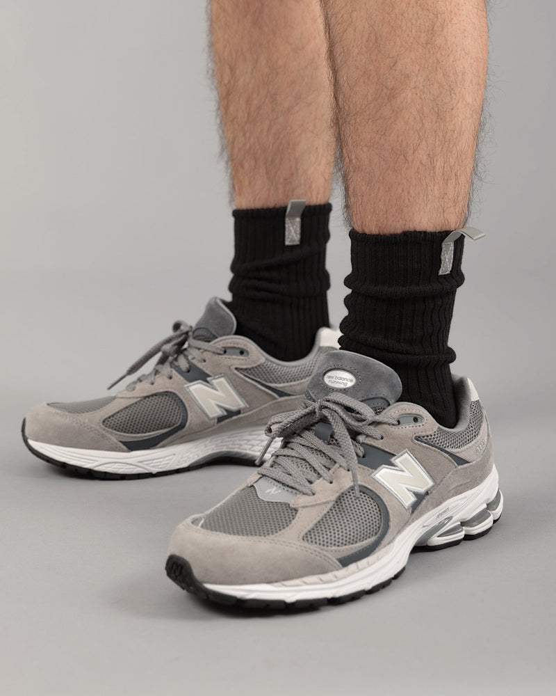 Reflective Organic Crew Socks | Jet Black