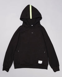 特色三種材質混紡連帽外套｜潛影黑/亮黃