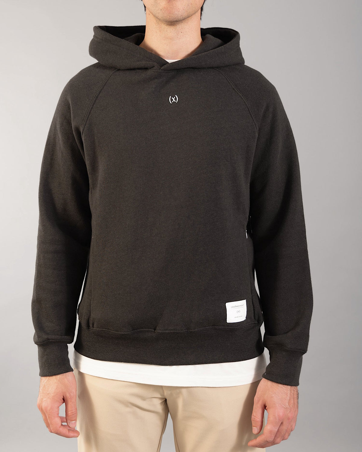 特色三種材質混紡連帽外套｜潛影黑/亮黃