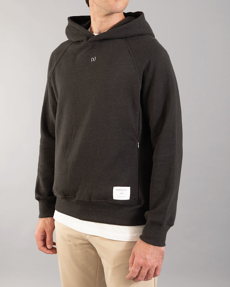 特色三種材質混紡連帽外套｜潛影黑/亮黃