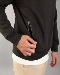 特色三種材質混紡連帽外套｜潛影黑/亮黃