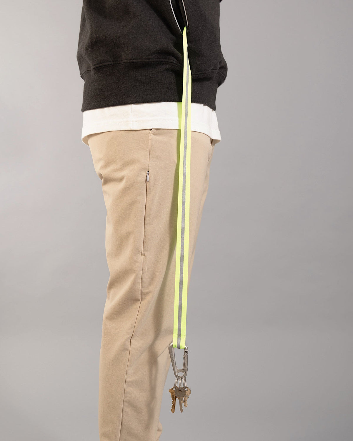 特色三種材質混紡連帽外套｜潛影黑/亮黃