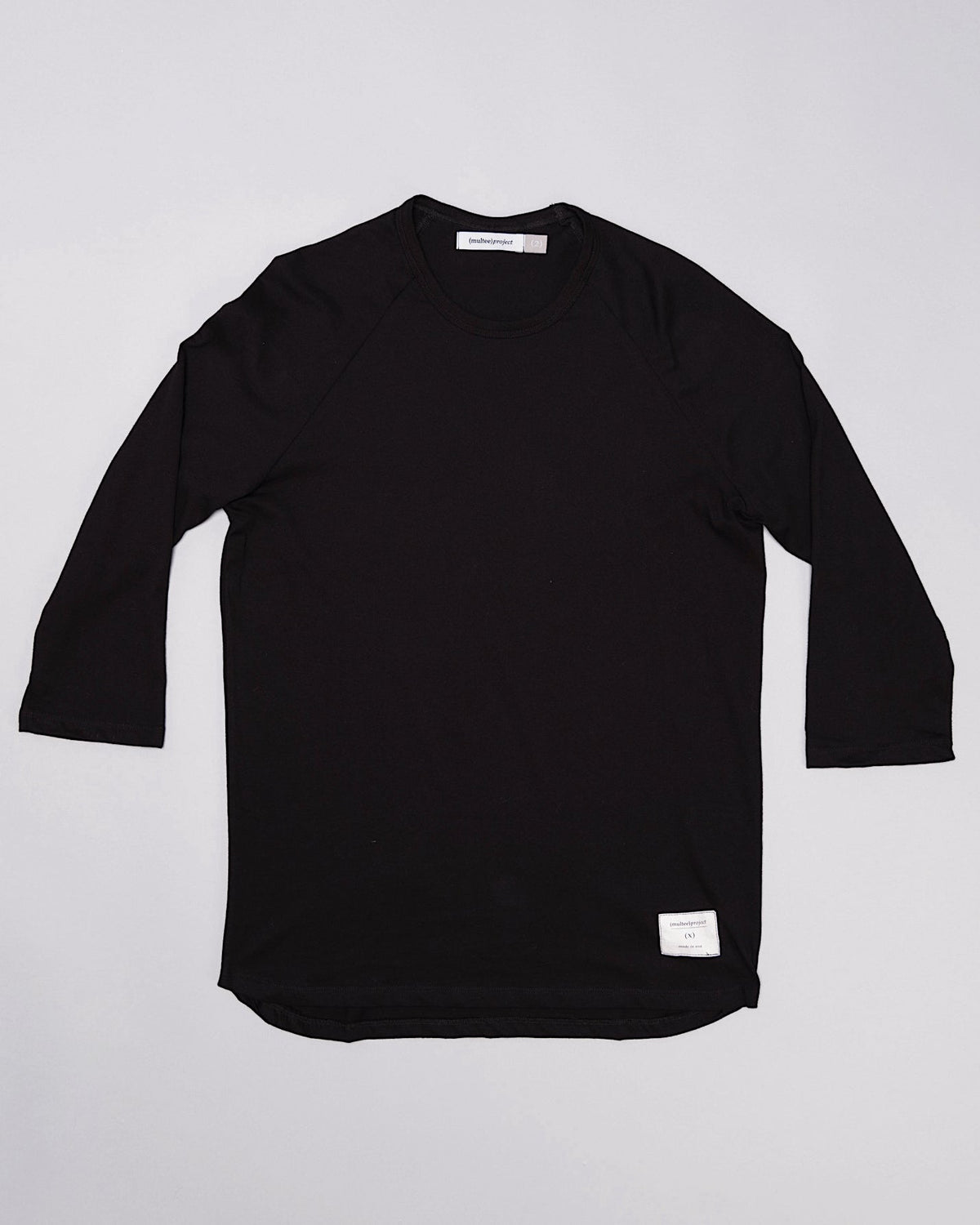 Signature Cotton Raglan | Jet Black