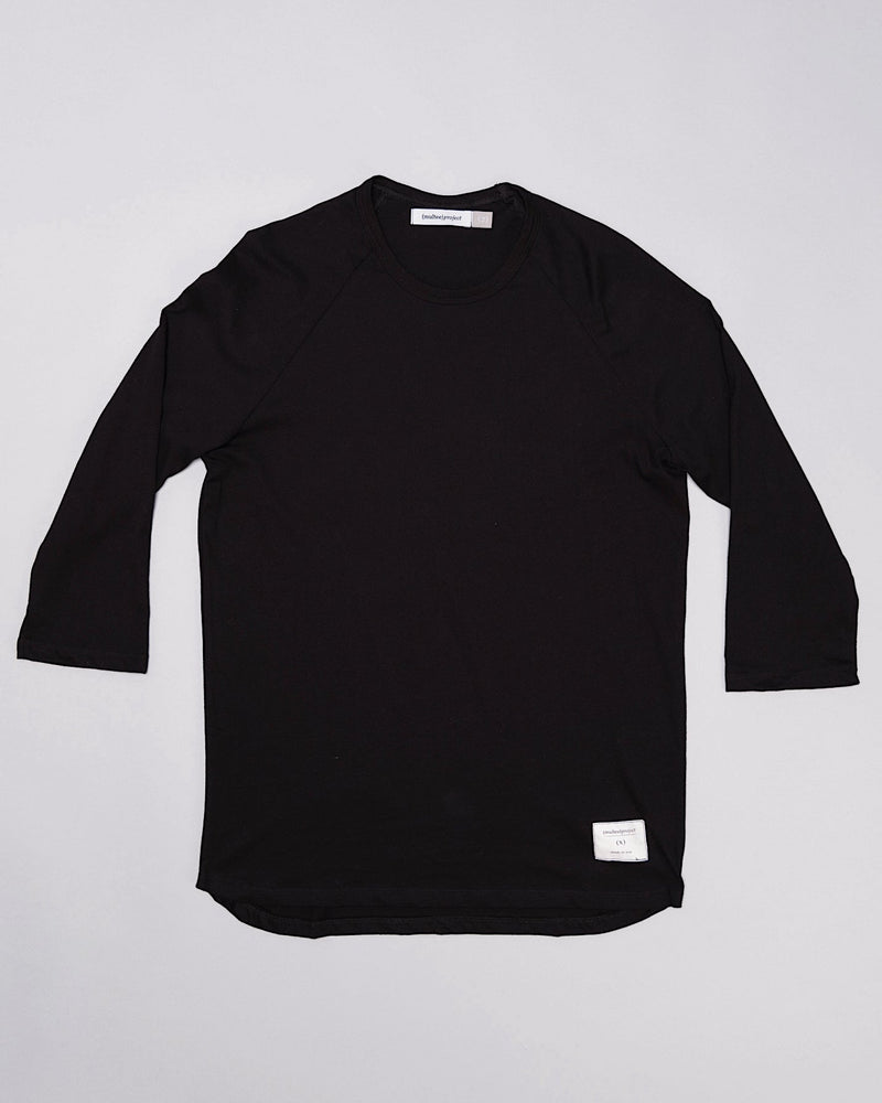 Signature Cotton Raglan | Jet Black