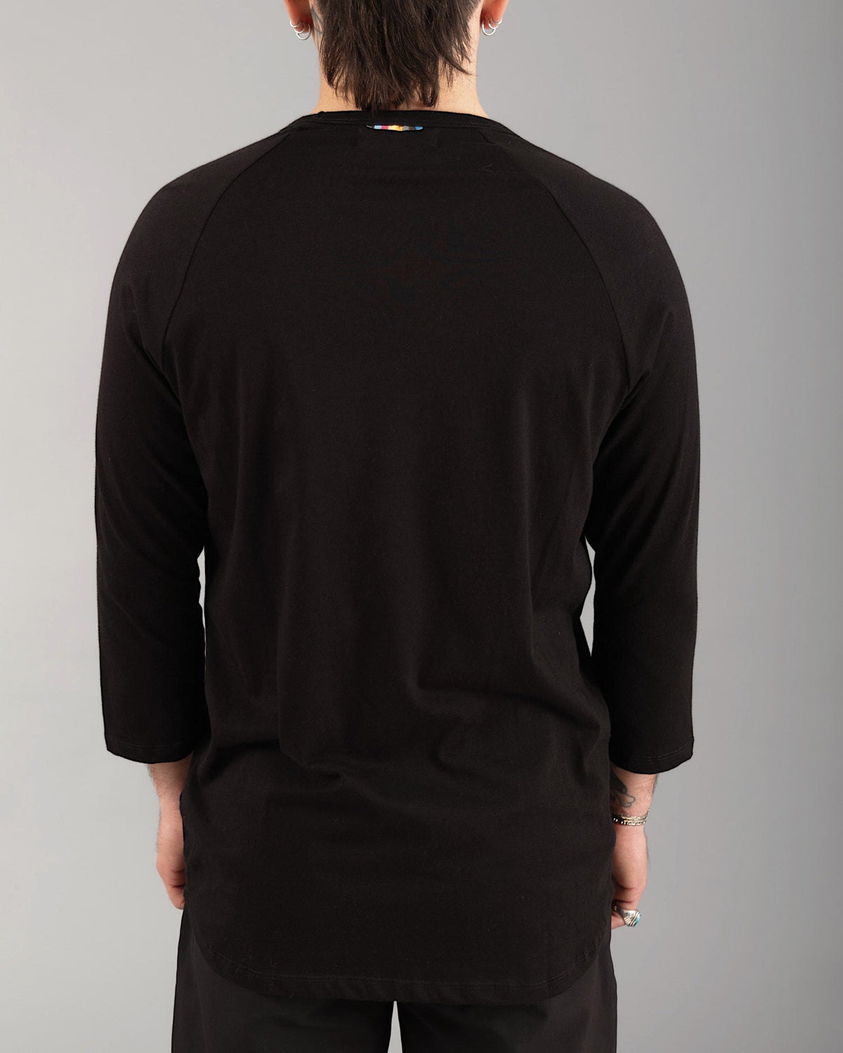 Signature Cotton Raglan | Jet Black