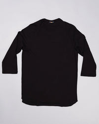 Signature Cotton Raglan | Jet Black