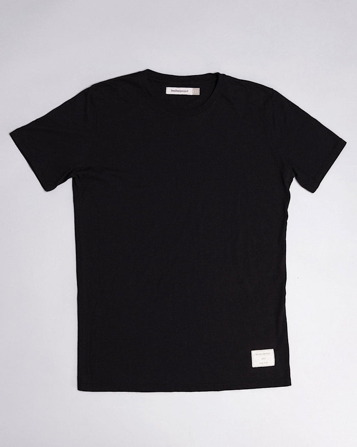 Signature 三纖混紡 T 恤｜曜黑色