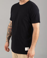 Signature 三纖混紡 T 恤｜曜黑色