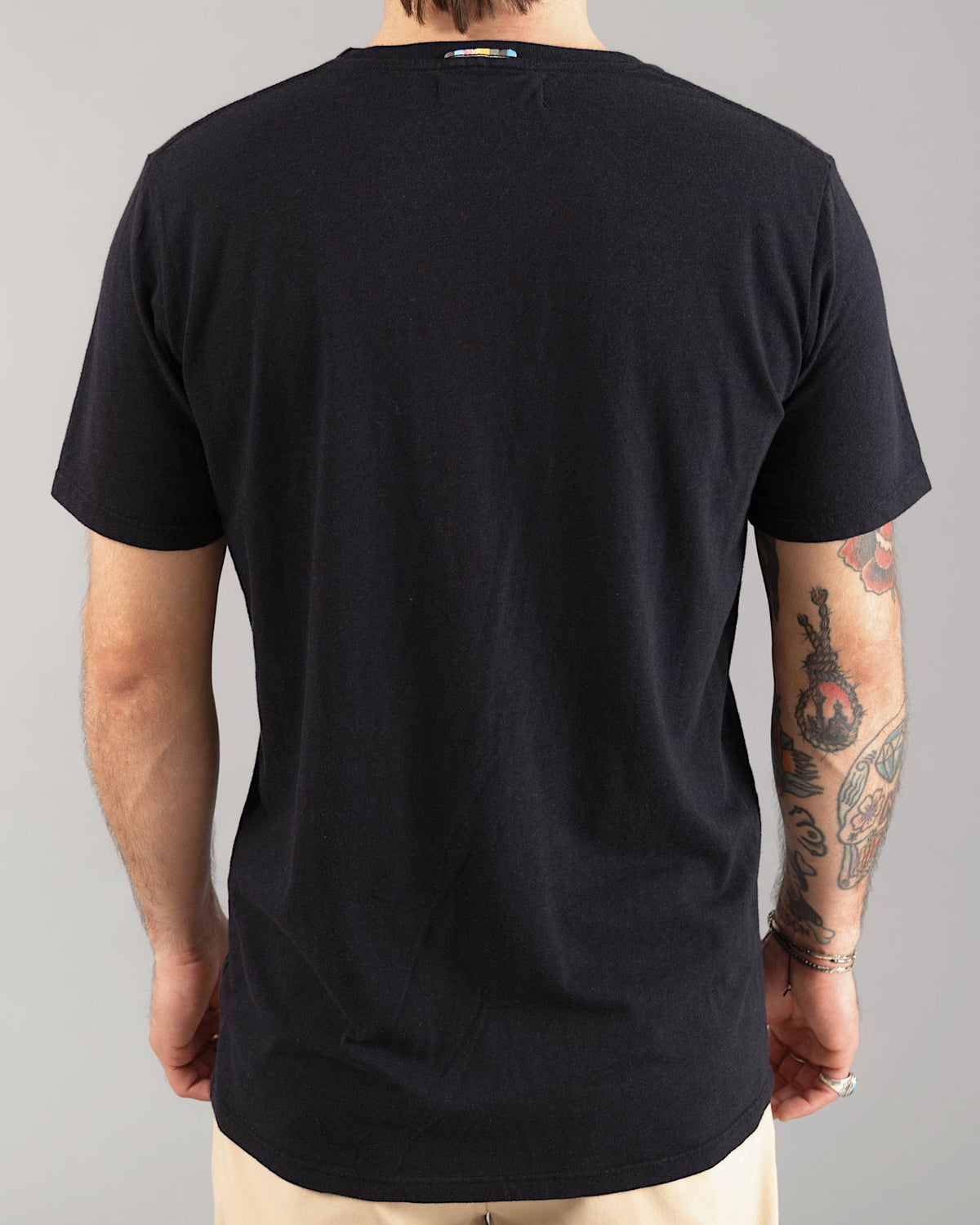 Signature 三纖混紡 T 恤｜曜黑色