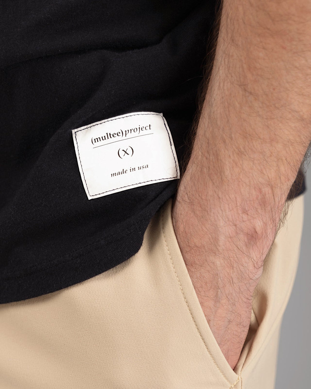 Signature 三纖混紡 T 恤｜曜黑色