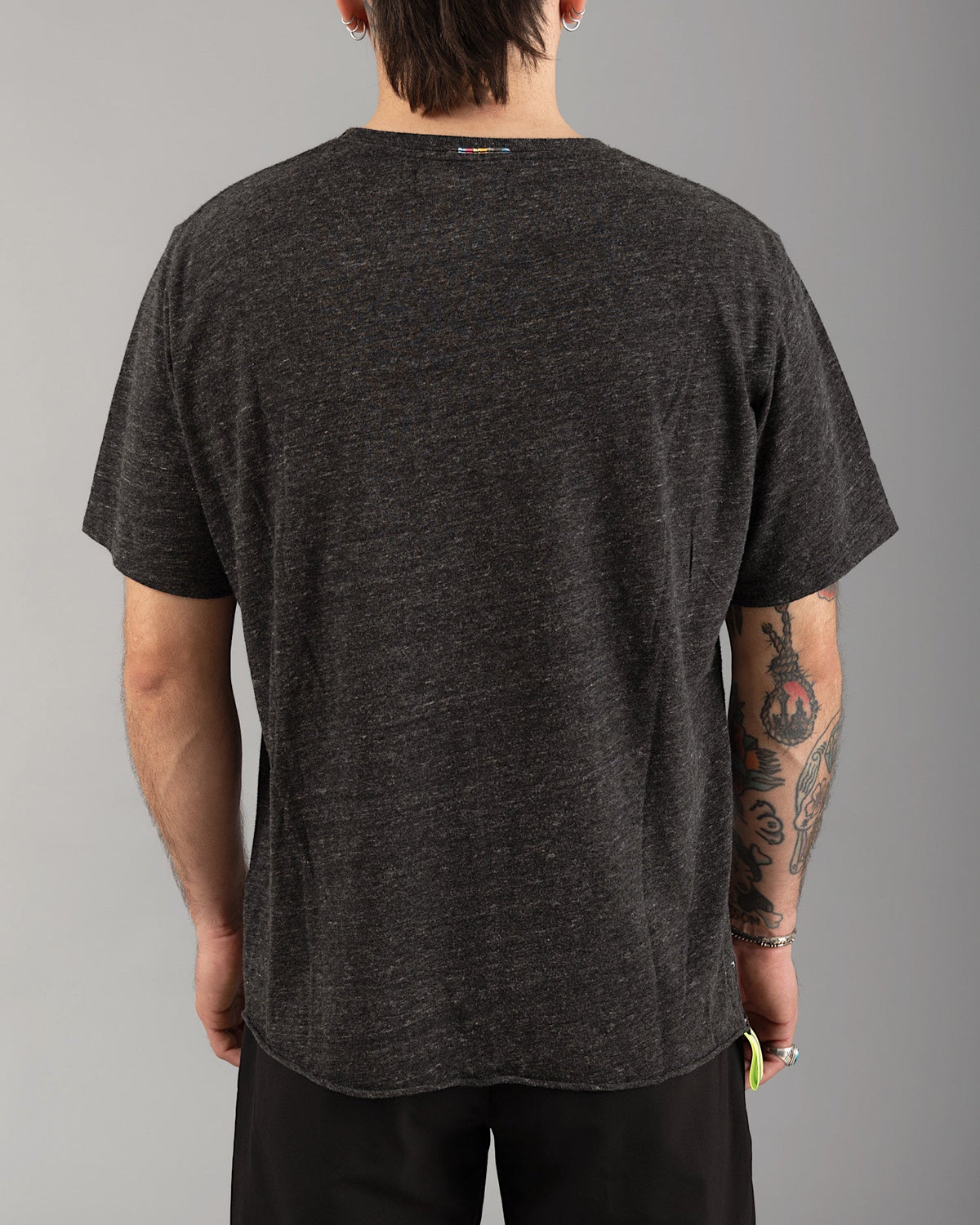 Signature Tri-blend Tee | Charcoal / Volt