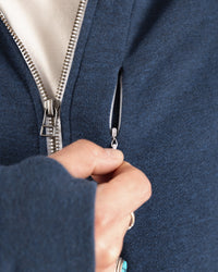 Signature Tri-blend Zip up | True Blue