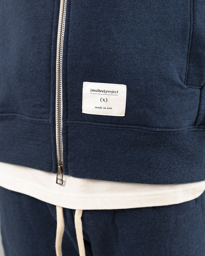 Signature Tri-blend Zip up | True Blue